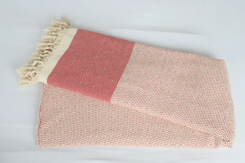 Decorative Blanket, Bachelorette Gifts, 104x80 Cotton Diamond Towel, Beach Bachelorette Party Decorations, Woven Throw Blanket, Bride Gift - 6