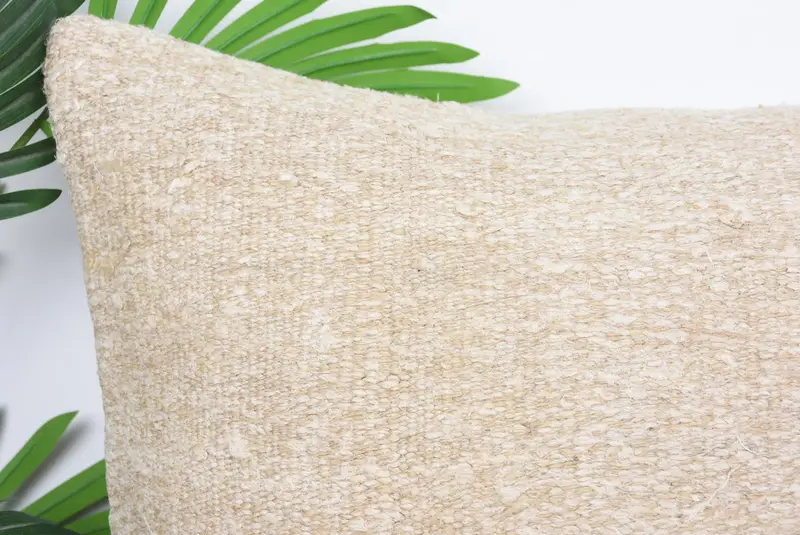 Square Throw Cushion Case, Handmade Kilim Cushion, 20x20 Beige Pillow Cover, Turkish Kilim Pillow, Cushion Case, Car Cushion Case, Boho Pillow - 2