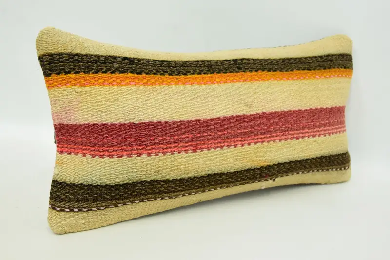 Boho Pillow, Pillow Case, Home Decor Pillow, Christmas Cushion Cover, Interior Designer Pillow, 8x16 Beige Pillow - 3