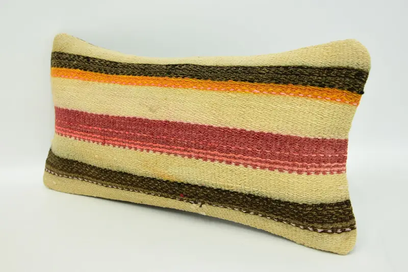 Boho Pillow, Pillow Case, Home Decor Pillow, Christmas Cushion Cover, Interior Designer Pillow, 8x16 Beige Pillow - 4