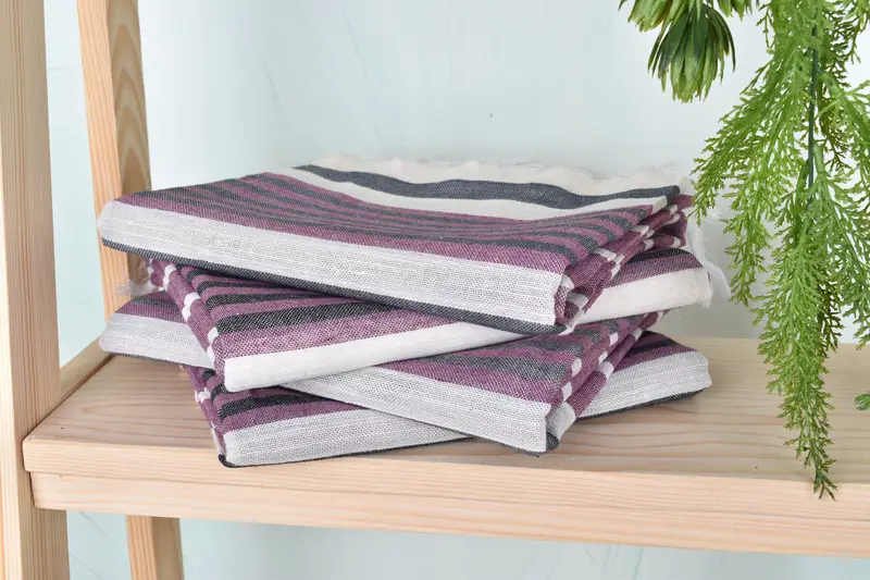 House Warming Gift, Turkish bath towel, Travel Towel, Beach towel, Travel towel, 68x40 Cotton Striped Towel, Soft and absorbent Turkish towel - 7