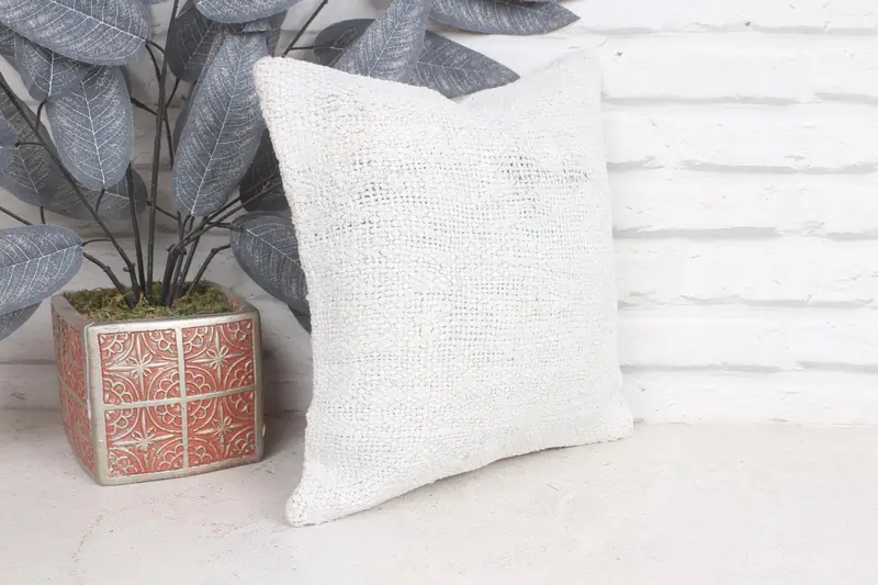 Colorful Pillow, Customized Cushion Cover, 12x12 Beige Pillow Cover, Boho Pillow Sham Cover, Handmade Kilim Cushion, Gift Pillow, Pillow - 4