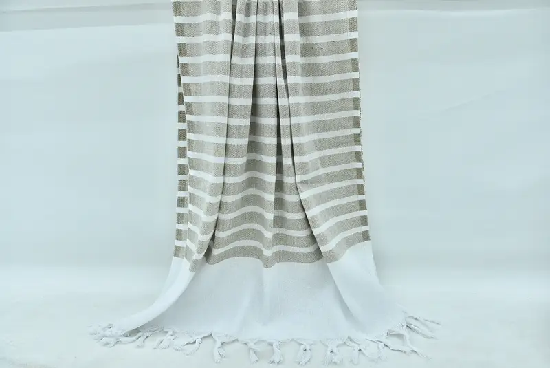 Bridesmaid Gift Towel, Luxury towel, Gift For Her, Valentines Day Gift For Him, Beach Towel Personalized, 70x40 Cotton Striped Towel, Guest Towel - 8
