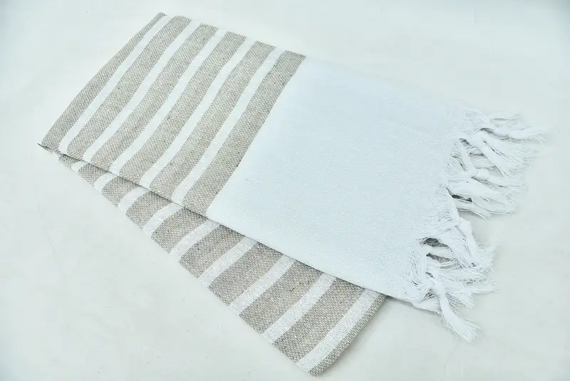 Bridesmaid Gift Towel, Luxury towel, Gift For Her, Valentines Day Gift For Him, Beach Towel Personalized, 70x40 Cotton Striped Towel, Guest Towel - 5