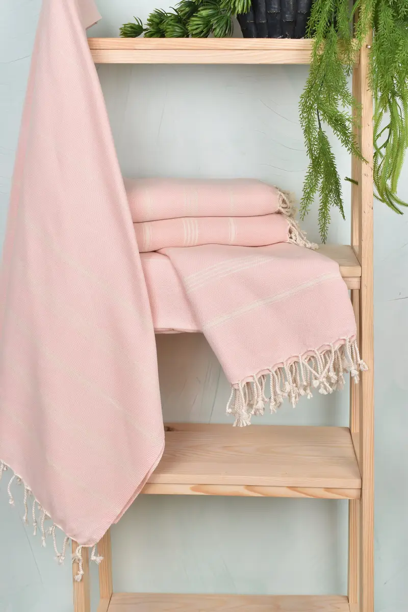 Personalised Gift, Towel With Name, 70x40 Cotton Striped Towel, Turkish beach towel with fringe, Wedding Gift, Quick-dry towel, Personalized Gifts - 6