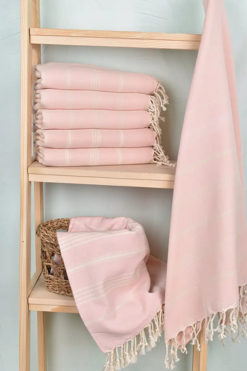 Personalised Gift, Towel With Name, 70x40 Cotton Striped Towel, Turkish beach towel with fringe, Wedding Gift, Quick-dry towel, Personalized Gifts - 3