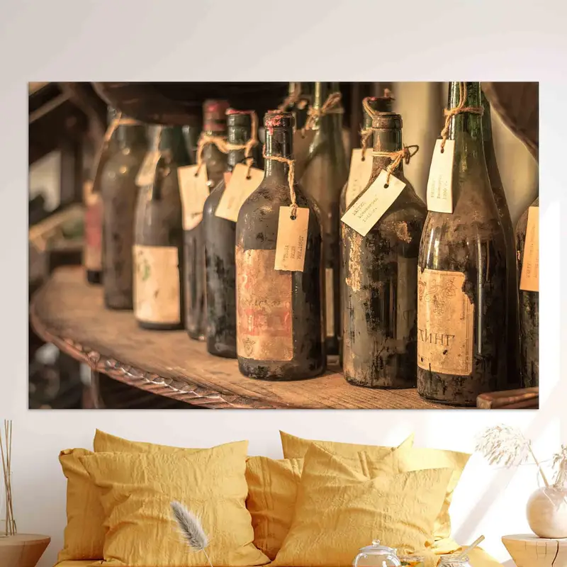 トレンディな農家のワインキャンバス: ワイン愛好家のためのエレガントな装飾