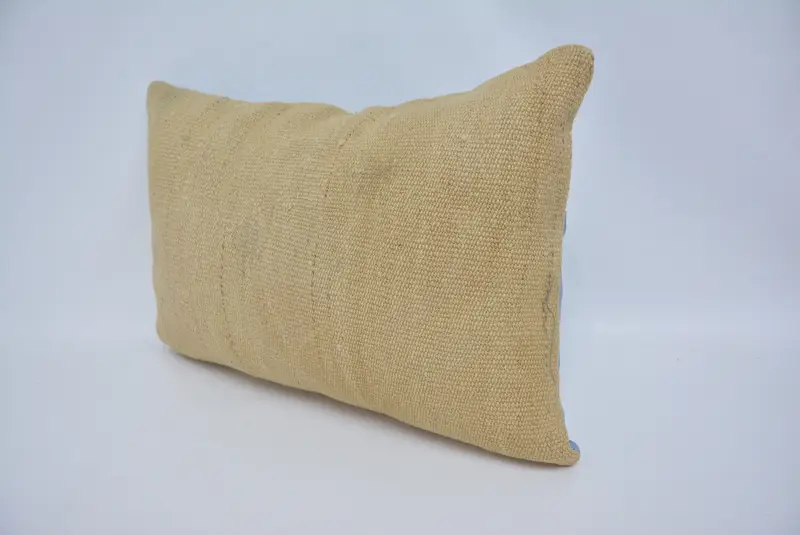 Home Decor Pillow, Kilim Pillow Cover, Crochet Pattern Pillow Cover, Pillow Cover, 16x24 Beige Pillow Cover, Vintage Kilim Throw Pillow - 4