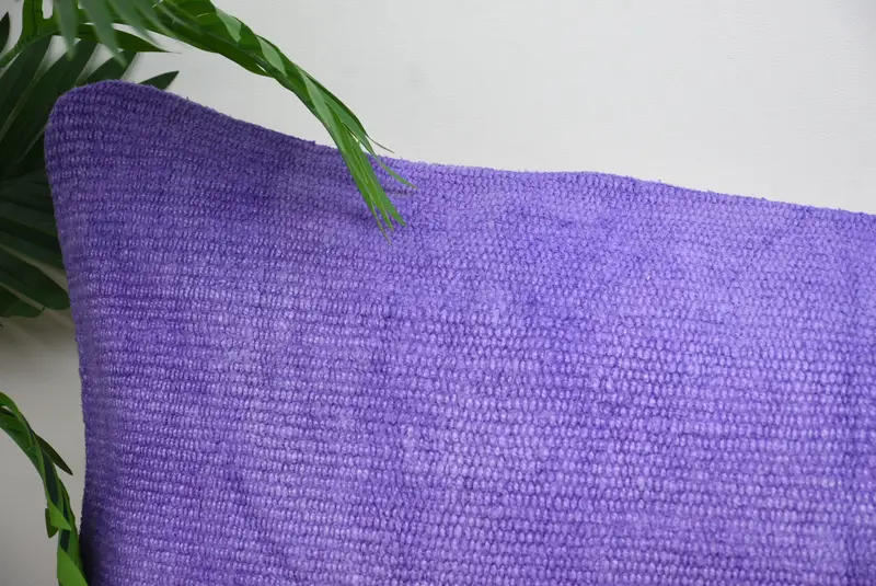 Pillow Cover, Cozy Throw Pillow Case, Kilim Pillow, Interior Designer Pillow, Retro Throw Cushion, Gift Pillow, 16x48 Purple Cushion Cover - 2