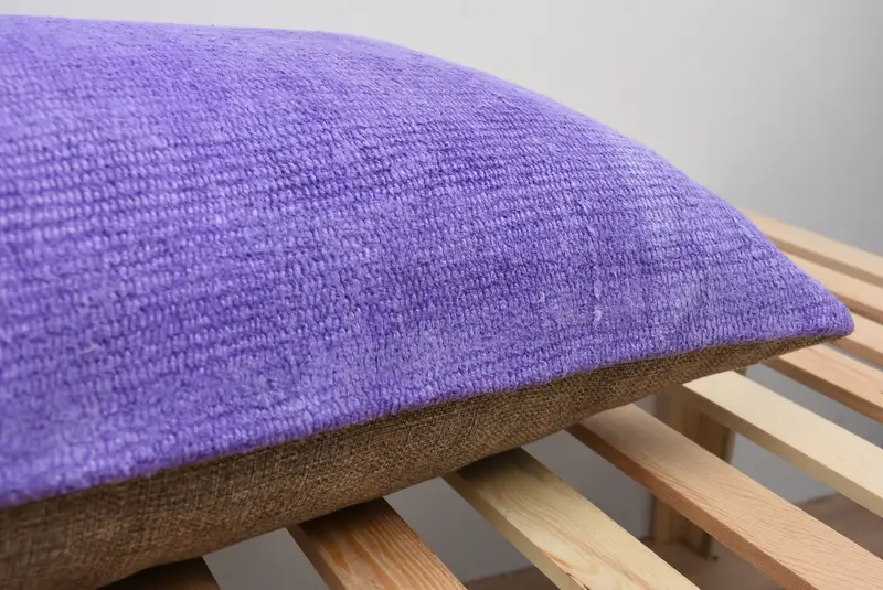 Pillow Cover, Cozy Throw Pillow Case, Kilim Pillow, Interior Designer Pillow, Retro Throw Cushion, Gift Pillow, 16x48 Purple Cushion Cover - 7