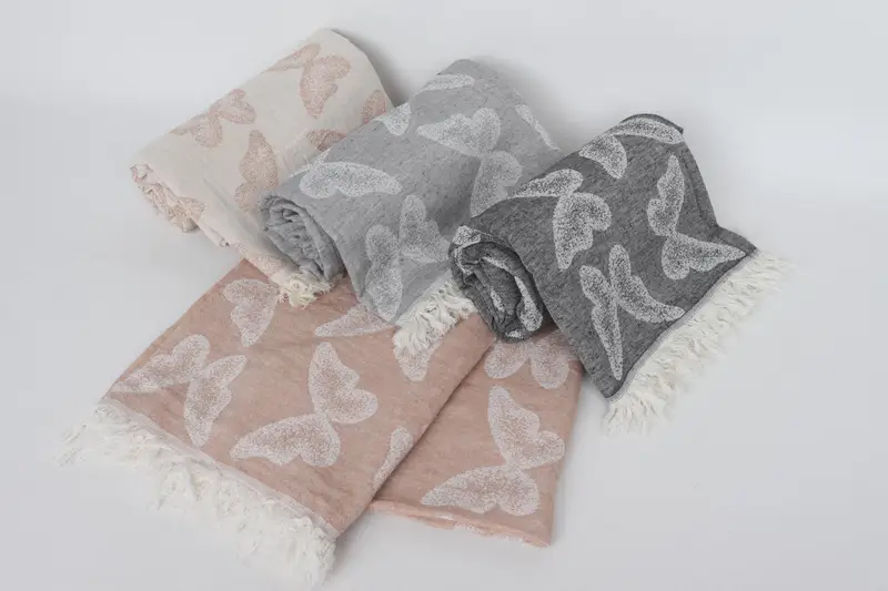 Bachelorette Party Gifts, 68x36 Cotton Butterfly Pattern Towel, Gift For Wedding Day, Wedding For Favor, Quick-Dry Beach Towel, Beach towel - 4