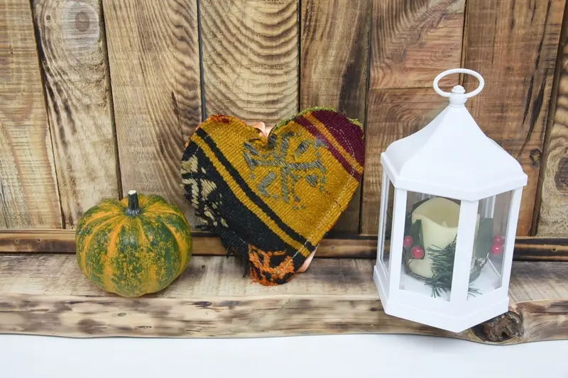 Bohemian Round Coaster, Green and Brown Patterned Coaster