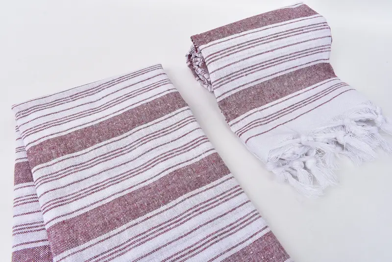 Personalized Wedding Gift, Turkish Towel USA, 68x32 Cotton Striped Towel, Luxury towel, Custom Beach Towels, Custom Turkish Towel, Embroidery Towels - 7