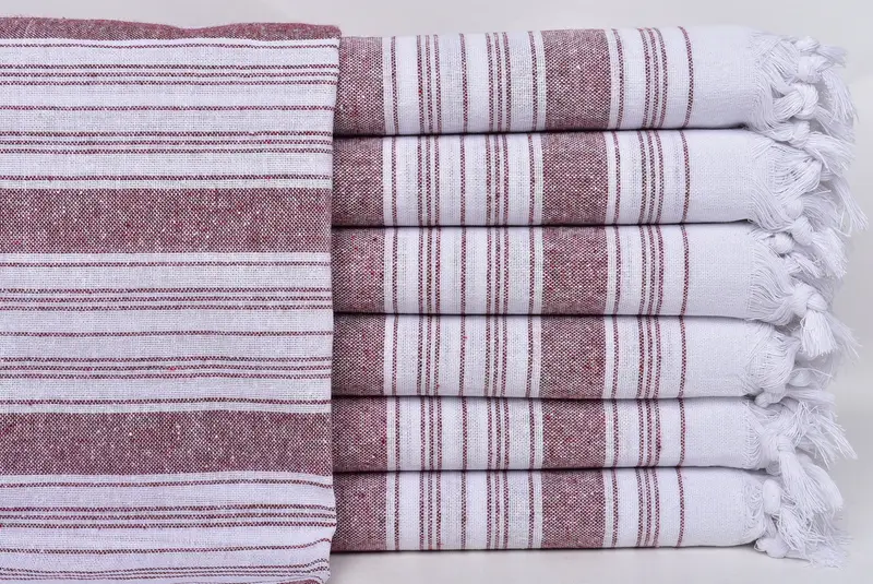 Personalized Wedding Gift, Turkish Towel USA, 68x32 Cotton Striped Towel, Luxury towel, Custom Beach Towels, Custom Turkish Towel, Embroidery Towels - 1