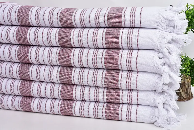 Personalized Wedding Gift, Turkish Towel USA, 68x32 Cotton Striped Towel, Luxury towel, Custom Beach Towels, Custom Turkish Towel, Embroidery Towels - 3