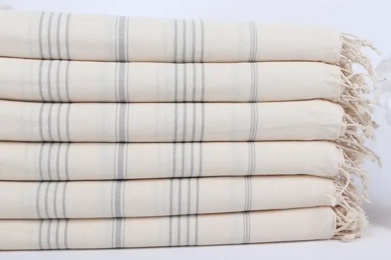 70x40 Linen Striped Towel, Custom Name Towel, Luxury towel, Gift For Mom, Beach Wedding Favor, Sand-free towel, Gift For Him, Family Gift Basket - 3