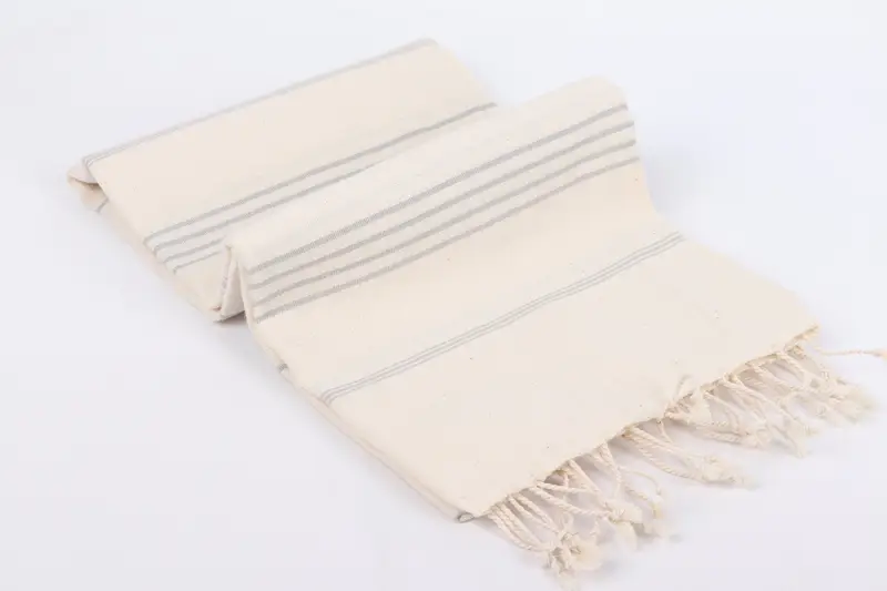 70x40 Linen Striped Towel, Custom Name Towel, Luxury towel, Gift For Mom, Beach Wedding Favor, Sand-free towel, Gift For Him, Family Gift Basket - 6