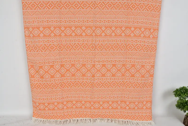 Bridesmaid Gifts, Cotton towel, 68x36 Cotton Geometric Towel, Monogram Beach Towel, Turkish Towel Beach Towel, Bridesmaid Gifts Personalized - 7