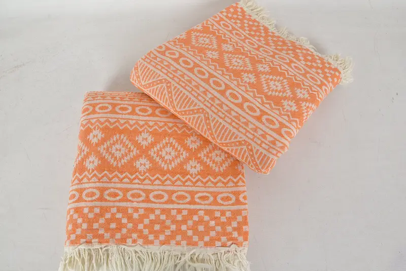 Bridesmaid Gifts, Cotton towel, 68x36 Cotton Geometric Towel, Monogram Beach Towel, Turkish Towel Beach Towel, Bridesmaid Gifts Personalized - 6