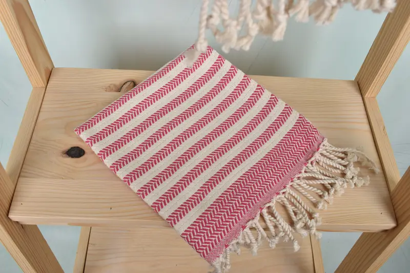 Kitchen Towel, Bridesmaid Gifts, Small Bath Towels, Bridesmaid Gifts Personalized, 40x18 Cotton Chevron Towel, Valentine Day Gift For Her - 5