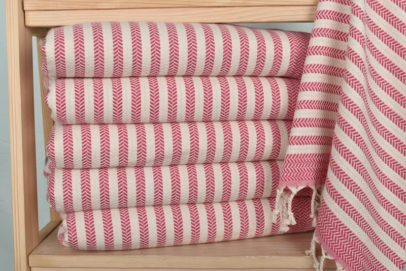 Kitchen Towel, Bridesmaid Gifts, Small Bath Towels, Bridesmaid Gifts Personalized, 40x18 Cotton Chevron Towel, Valentine Day Gift For Her - 2
