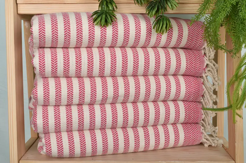 Kitchen Towel, Bridesmaid Gifts, Small Bath Towels, Bridesmaid Gifts Personalized, 40x18 Cotton Chevron Towel, Valentine Day Gift For Her - 1
