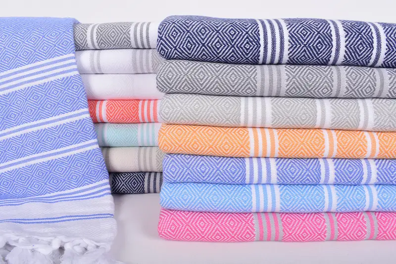 Large Beach Towel Personalized, Large Turkish Towel, Organic Towel, Bachelor Party Gifts, Soft towel, 70x40 Cotton Diamond Towel, Bachelorette Gifts - 2