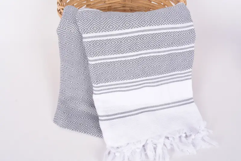 Large Beach Towel Personalized, Large Turkish Towel, Organic Towel, Bachelor Party Gifts, Soft towel, 70x40 Cotton Diamond Towel, Bachelorette Gifts - 5