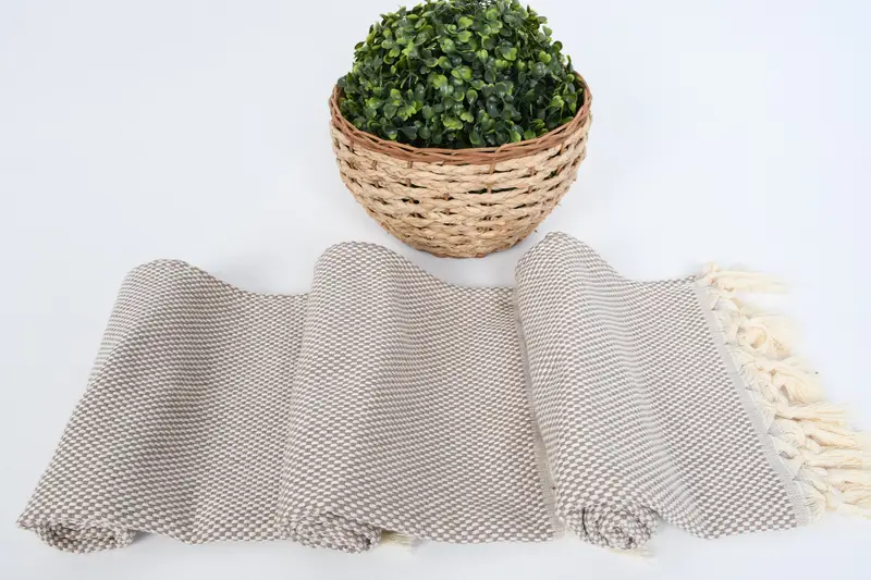 Toalla de lunares de algodón 40x18, toalla con nombre, regalo único, toallas de baño, toalla de cocina, toalla de nombre personalizada, regalo para la casa, toalla de mano turca - 8