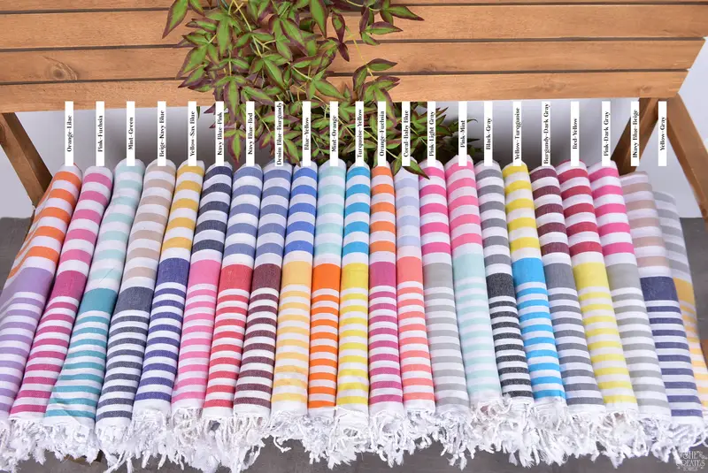 Personalized Turkish Towel, Bachelor Bachelorette Party Favors, 68x36 Cotton Striped Towel, Xmas Gifts, Oversized Beach Towel, Turkish beach towel - 2