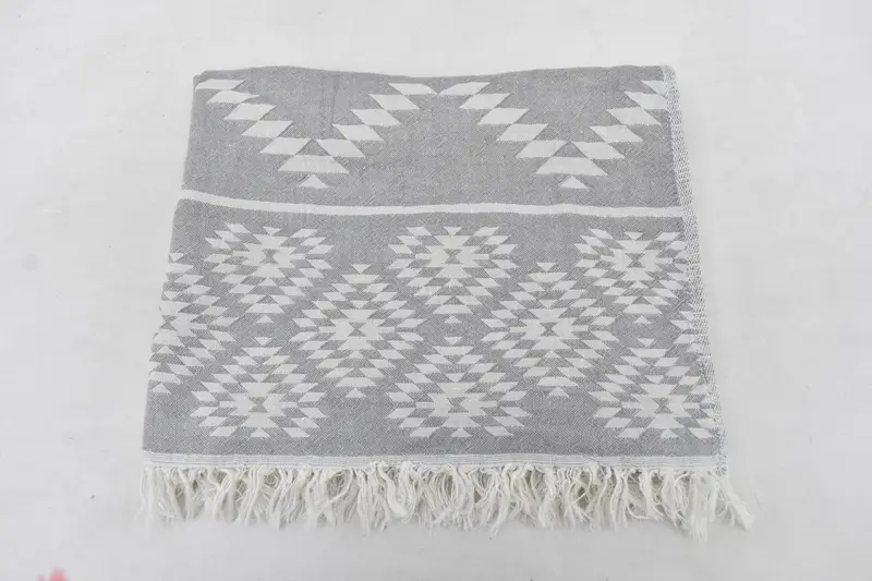 Bridesmaid Towel, Boyfriend Gift, Small Bath Towels, 40x18 Cotton Kilim Towel, Monogram Hand Towel, Personalized Gift For Him, Wedding Favors - 8