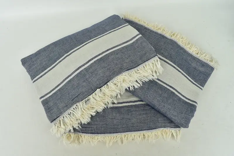 Organic Throw, 70x60 Cotton Striped Towel, Bedspread, Summer Gift, Halloween Blanket, Housewarming Gift, Personalized Gifts, Turkish Throw Blanket - 6