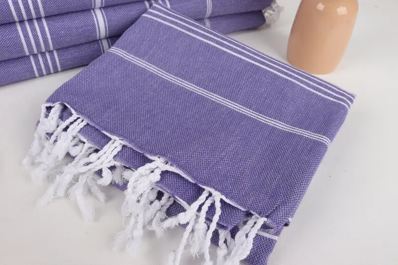 Wedding Towel, 70x40 Cotton Striped Towel, Gift For Wedding Day, Unique Gift, Absorbent towel, Quick-Dry Beach Towel, Personalized Turkish Towel - 5
