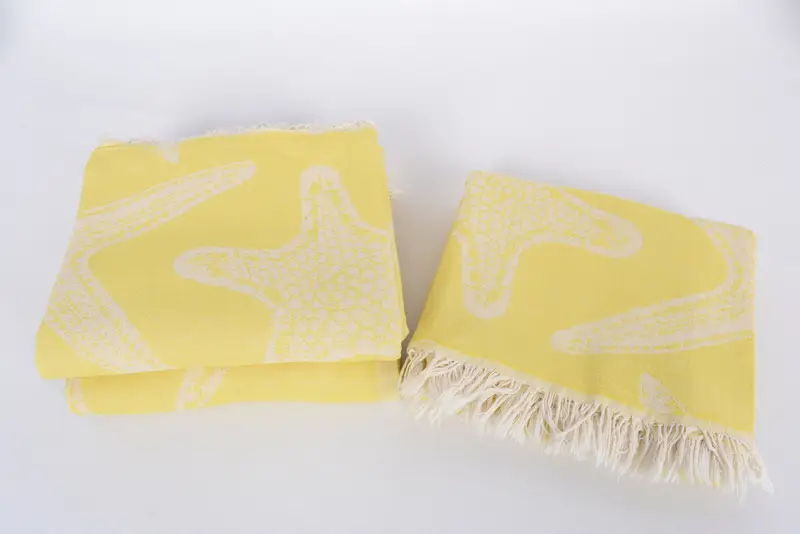 70x40 Cotton Starfish Patterned Towel, Best Friend Gift Ideas, Personalized Bridesmaid Gift, Bridal Shower Favors, Monogram Beach Towel - 8