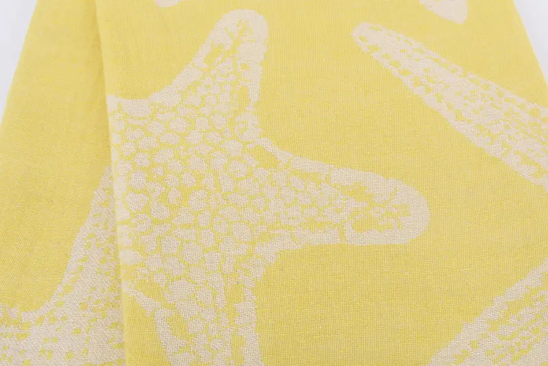 70x40 Cotton Starfish Patterned Towel, Best Friend Gift Ideas, Personalized Bridesmaid Gift, Bridal Shower Favors, Monogram Beach Towel - 5