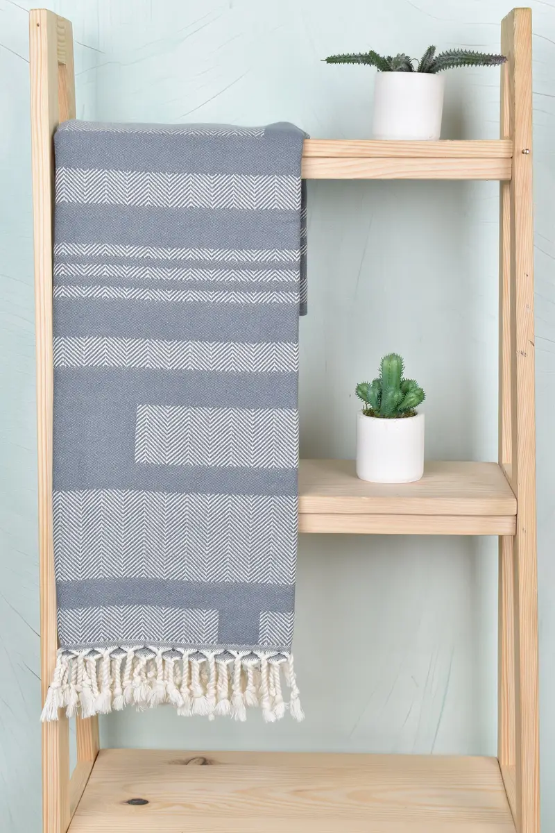 Travel towel, Bachelorette Gifts, Handmade Gift, 68x38 Cotton Chevron Towel, Beach Towel Bulk, Personalized Turkish bath towel for home decor - 8