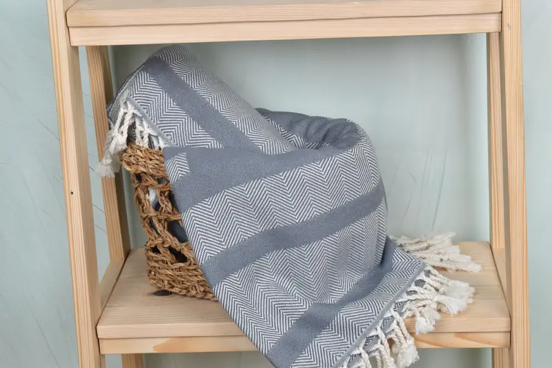 Travel towel, Bachelorette Gifts, Handmade Gift, 68x38 Cotton Chevron Towel, Beach Towel Bulk, Personalized Turkish bath towel for home decor - 4