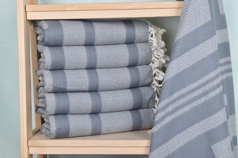 Travel towel, Bachelorette Gifts, Handmade Gift, 68x38 Cotton Chevron Towel, Beach Towel Bulk, Personalized Turkish bath towel for home decor - 2