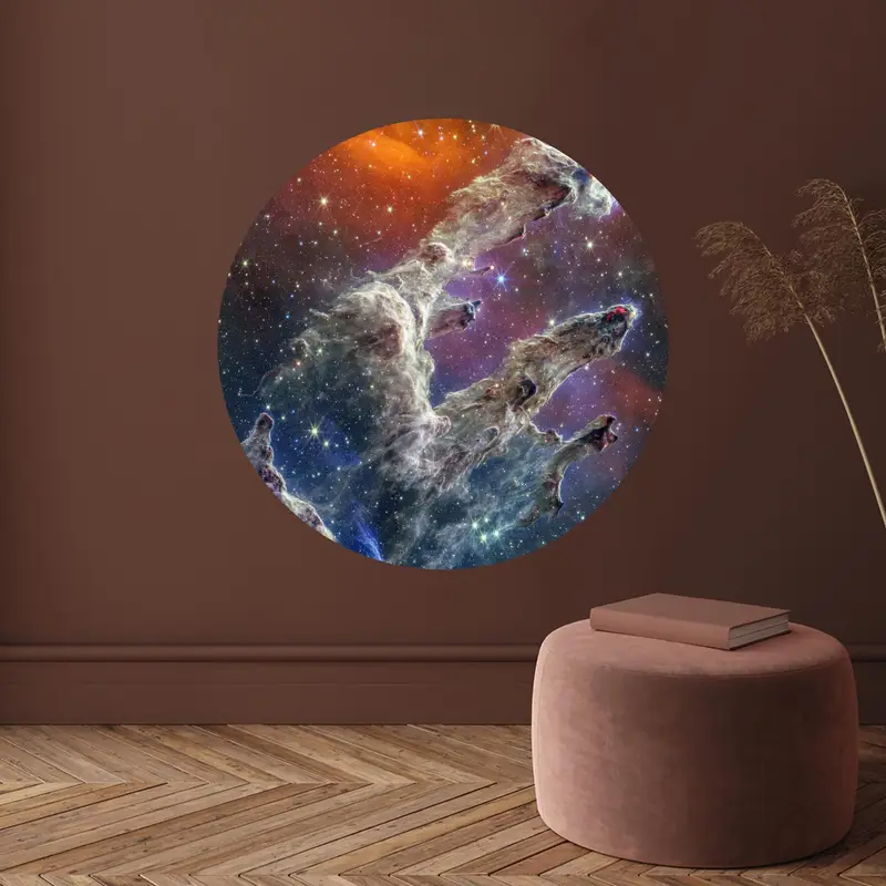 Nebula-Inspired Printed Glass: Celestial Elegance for Your Space