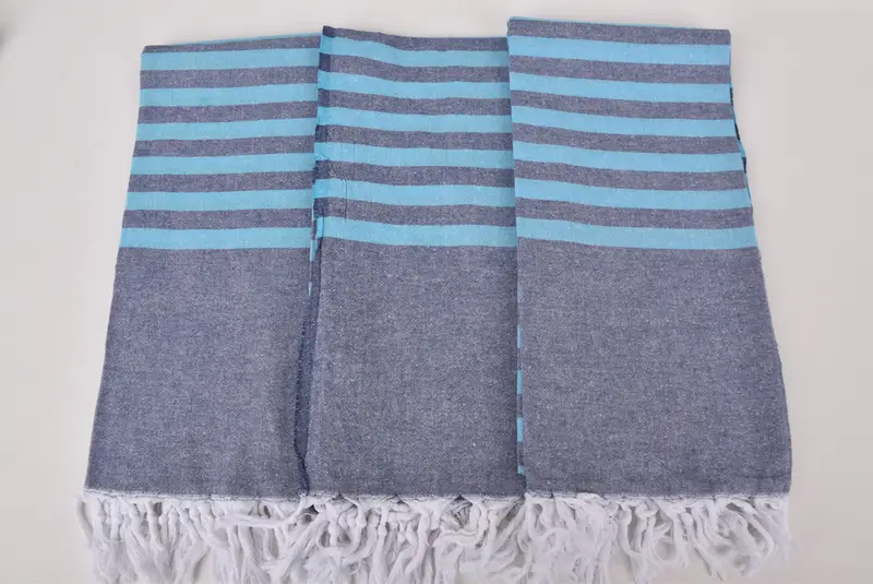 Custom Towel Beach, 70x36 Cotton Striped Towel, Authentic Turkish hammam peshtemal, Organic towel, Bridal Shower Gift, Employee Gifts, Fouta towel - 7