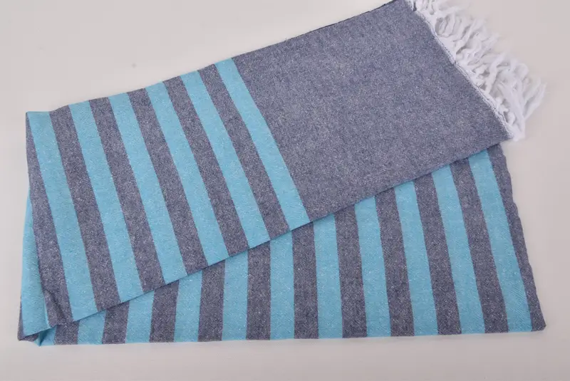 Custom Towel Beach, 70x36 Cotton Striped Towel, Authentic Turkish hammam peshtemal, Organic towel, Bridal Shower Gift, Employee Gifts, Fouta towel - 4
