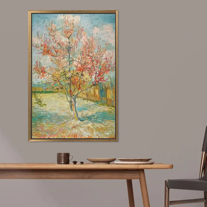 フィンセント・ファン・ゴッホの木のキャンバス: 自然の春の風景アート