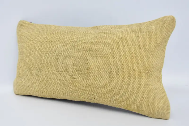 Living Room Throw Cushion Case, Vintage Pillow, Gift Pillow, Pillow Case, 8x16 Beige Cushion Case, Retro Pillow, Interior Designer Pillow - 4