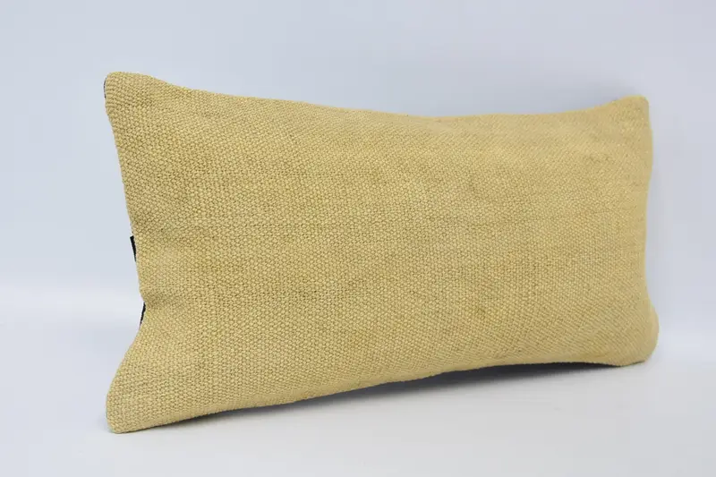 Living Room Throw Cushion Case, Vintage Pillow, Gift Pillow, Pillow Case, 8x16 Beige Cushion Case, Retro Pillow, Interior Designer Pillow - 3