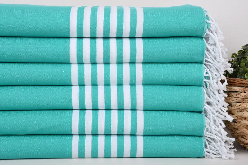 Bachelorette Party Gift, 70x40 Cotton Striped Towel, Personalized Turkish Towel, Handmade Gift, Wedding Anniversary Gift, Turkish hand towel - 2