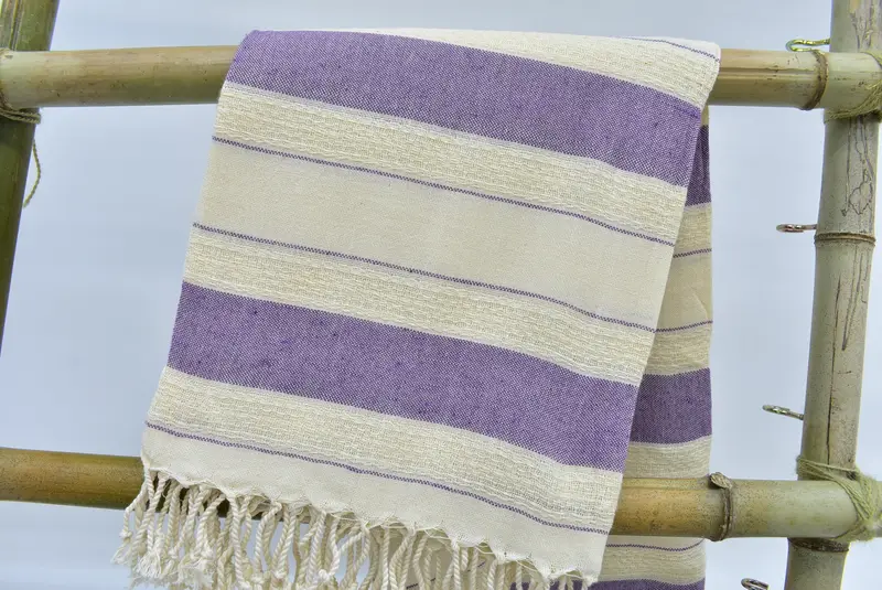 Soft towel, 70x40 Cotton Geometric Towel, Beach towel, Gift For Wedding Day, Authentic Turkish hammam peshtemal, House Warming Gift, Organic towel - 7
