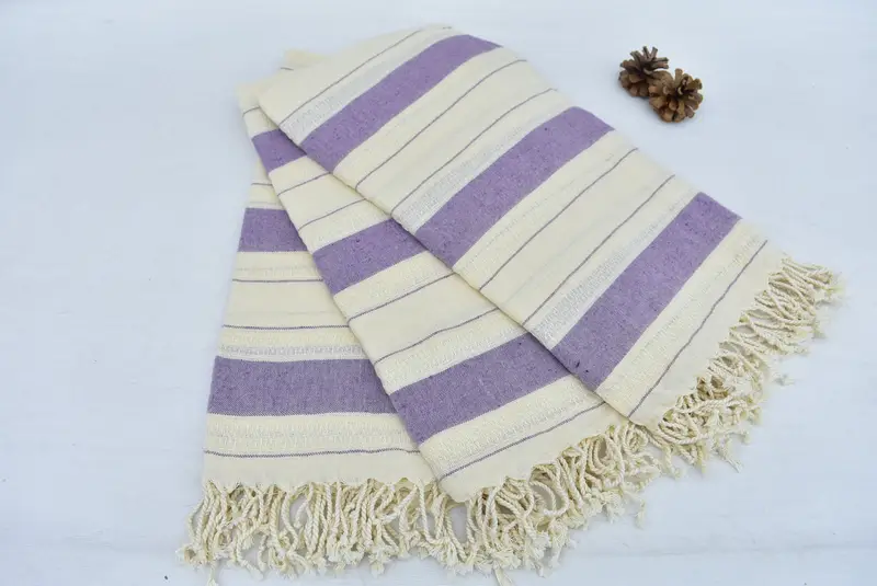 Soft towel, 70x40 Cotton Geometric Towel, Beach towel, Gift For Wedding Day, Authentic Turkish hammam peshtemal, House Warming Gift, Organic towel - 5