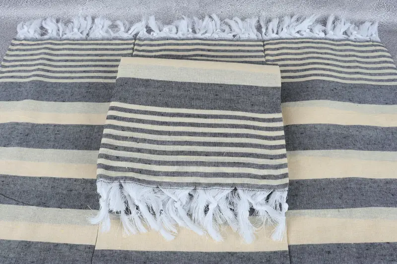 68x36 Cotton Striped Towel, Personalized Towel, Custom Gifts, Custom Wedding Gift, Personalized Turkish bath towel for home decor, Organic towel - 4