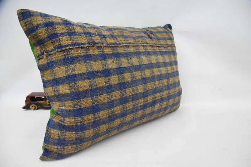 Pillow Case, Kilim Cushion Sham, Gift Pillow, Nautical Throw Pillow, Vintage Kilim Throw Pillow, 20x28 Blue Cushion Cover, Indoor Pillow Case - 3