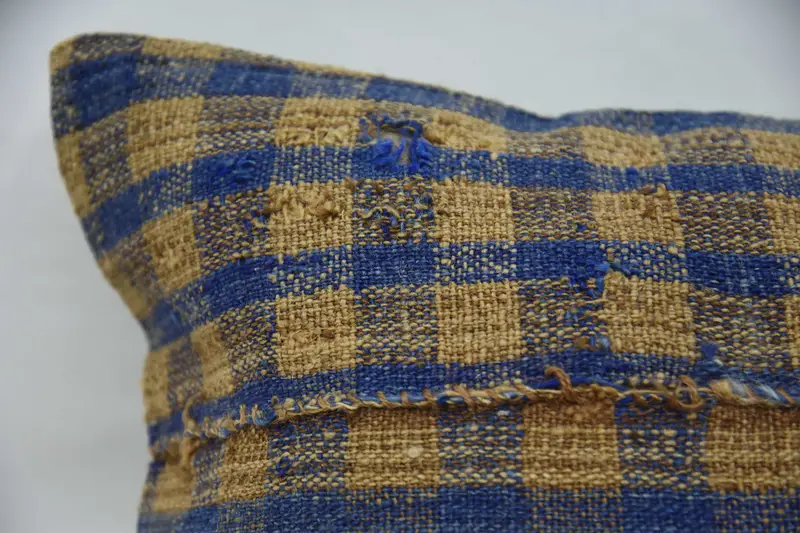Pillow Case, Kilim Cushion Sham, Gift Pillow, Nautical Throw Pillow, Vintage Kilim Throw Pillow, 20x28 Blue Cushion Cover, Indoor Pillow Case - 2